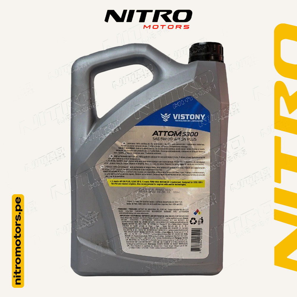 ACEITE 5W30 VISTONY 1 GALÓN - Imagen 2
