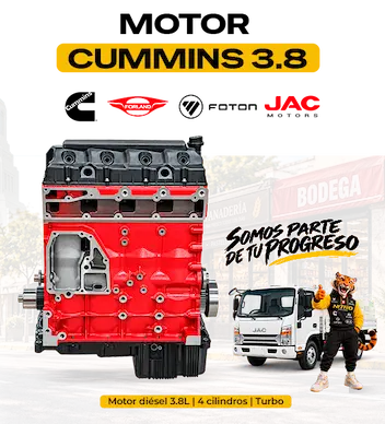 Motor Cummins ISF 3.8 para JAC SD400 HFC1055KN en móvil