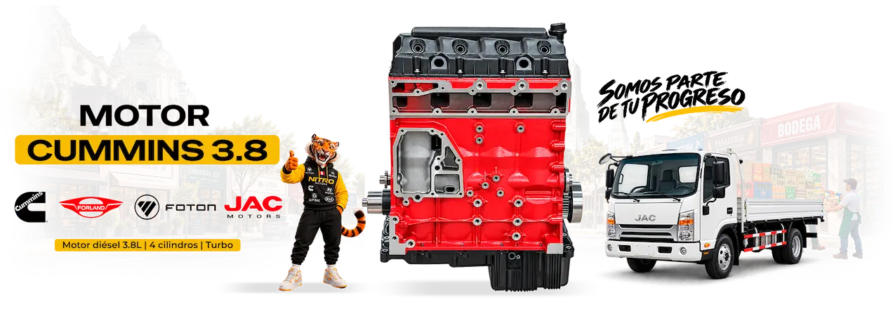 Motor Cummins ISF 3.8 para JAC SD400 HFC1055KN en Perú